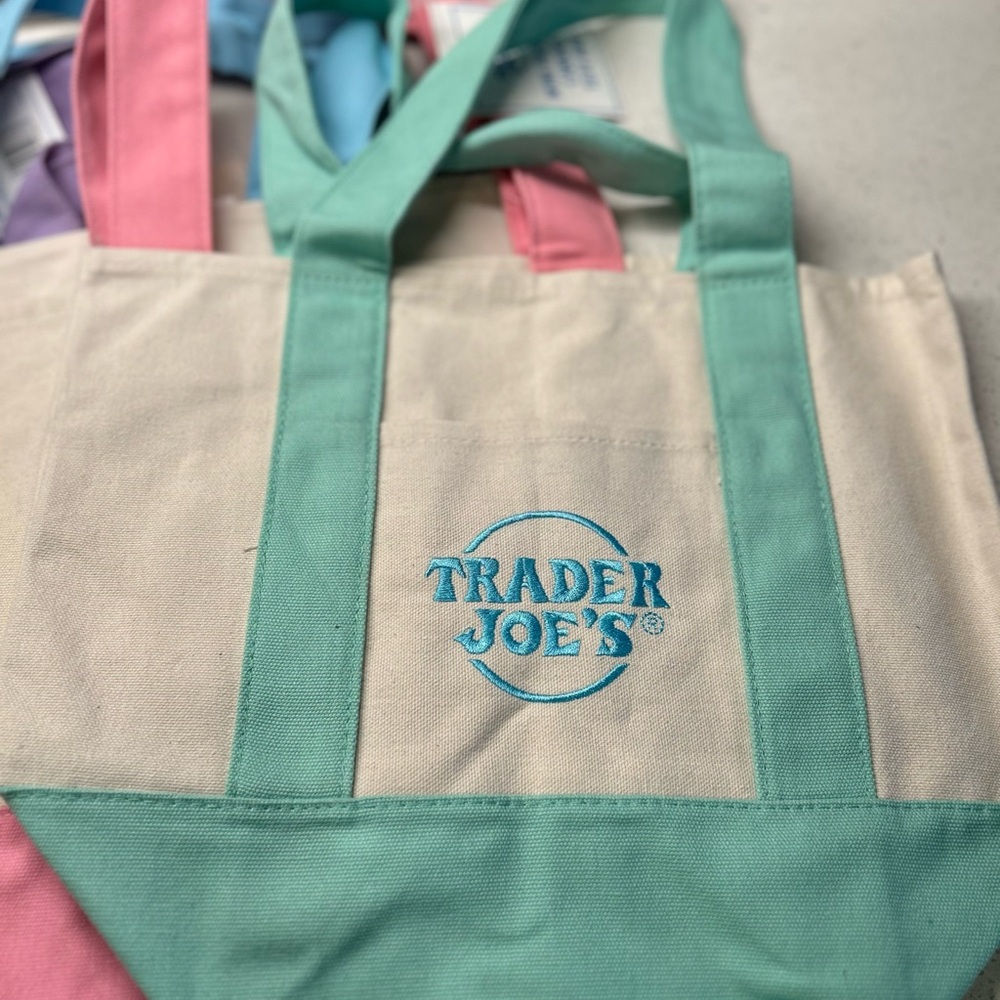 Trader Joe's Mini Canvas Tote Bags Set - Picture 2 of 6